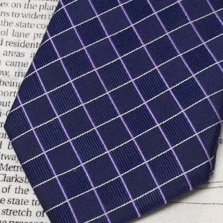 ジャーナルワークス JOURNAL WORKS 美品 微光沢 ネクタイ ポリエステル100% 格子柄 ミックス W-006075