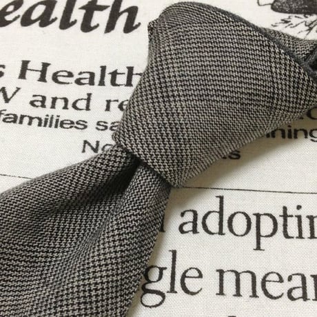 熊谷登喜夫 オム TOKIO KUMAGAI HOMME 良品 微光沢 ネクタイ 2way リバーシブル チェック柄 ミックス H-006851