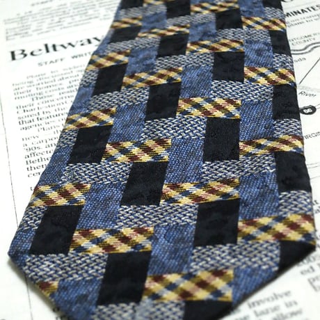 エルメネジルドゼニア Ermenegildo Zegna 良品 微光沢 ネクタイ イタリア製 シルク100% パターン柄 ミックス K-005328