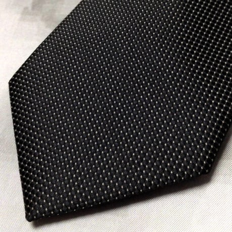 サンタバーバラ ポロ&ラケットクラブ SANTA BARBARA POLO＆RACQUET CLUB 美品 未使用品 微光沢 ネクタイ ブラック系 X-008136
