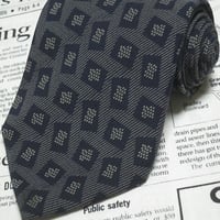 アルマーニ コレツィオーニ Armani Collezioni コレッツィオーニ 美品 ネクタイ イタリア製 シルク100% パターン柄 グレー系 H-005009