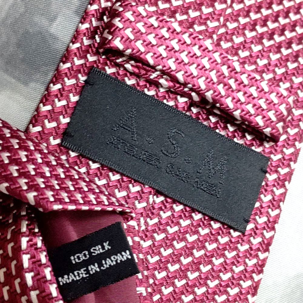 アトリエサブ ATELIER SAB for men A.S.M 良品 微光沢 ネクタイ シル
