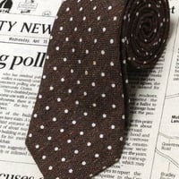 鎌倉シャツ メーカーズシャツ鎌倉 Makers Shirt ネクタイ 日本製 シルク ウール混 ドット柄 ミックス A-006352