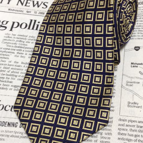 ブルックスブラザーズ BROOKS BROTHERS 美品 微光沢 ネクタイ アメリカ製 シルク100% パターン柄 ミックス T-005920