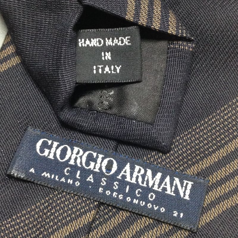 ジョルジオアルマーニ GIORGIO ARMANI 美品 未使用品 微光沢 ネクタイ 