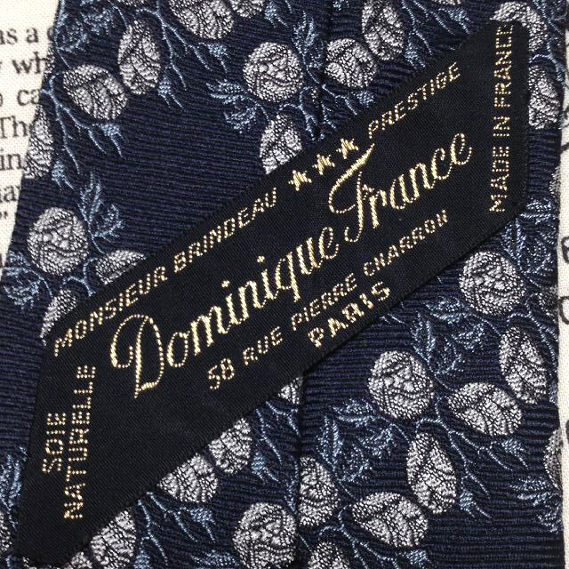 ドミニクフランス Dominique France 微光沢 ネクタイ フランス製 シルク 花柄 ミックス P-007667
