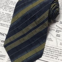 ジョルジオアルマーニ GIORGIO ARMANI 美品 微光沢 ネクタイ イタリア製 シルク100% 斜めストライプ レジメンタル ミックス V-006003