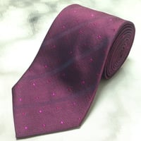 レノマ renoma 良品 微光沢 ネクタイ シルク100% 斜めストライプ レジメンタル ワインレッド系 赤系 U-009337