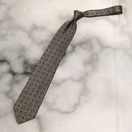 ダーバン DURBAN 良品 微光沢 ネクタイ シルク100% パターン柄 ミックス X-008143