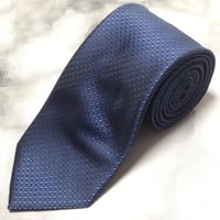 サンタバーバラ ポロ&ラケットクラブ SANTA BARBARA POLO＆RACQUET CLUB 美品 未使用品 微光沢 ネクタイ 青系 ブルー系 U-009334