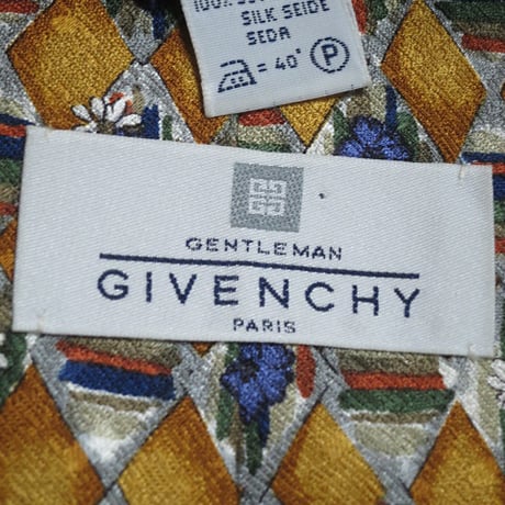 ジバンシィ GIVENCHY 美品 未使用品 微光沢 ネクタイ イタリア製 シルク100% 小花柄 ミックス F-004805