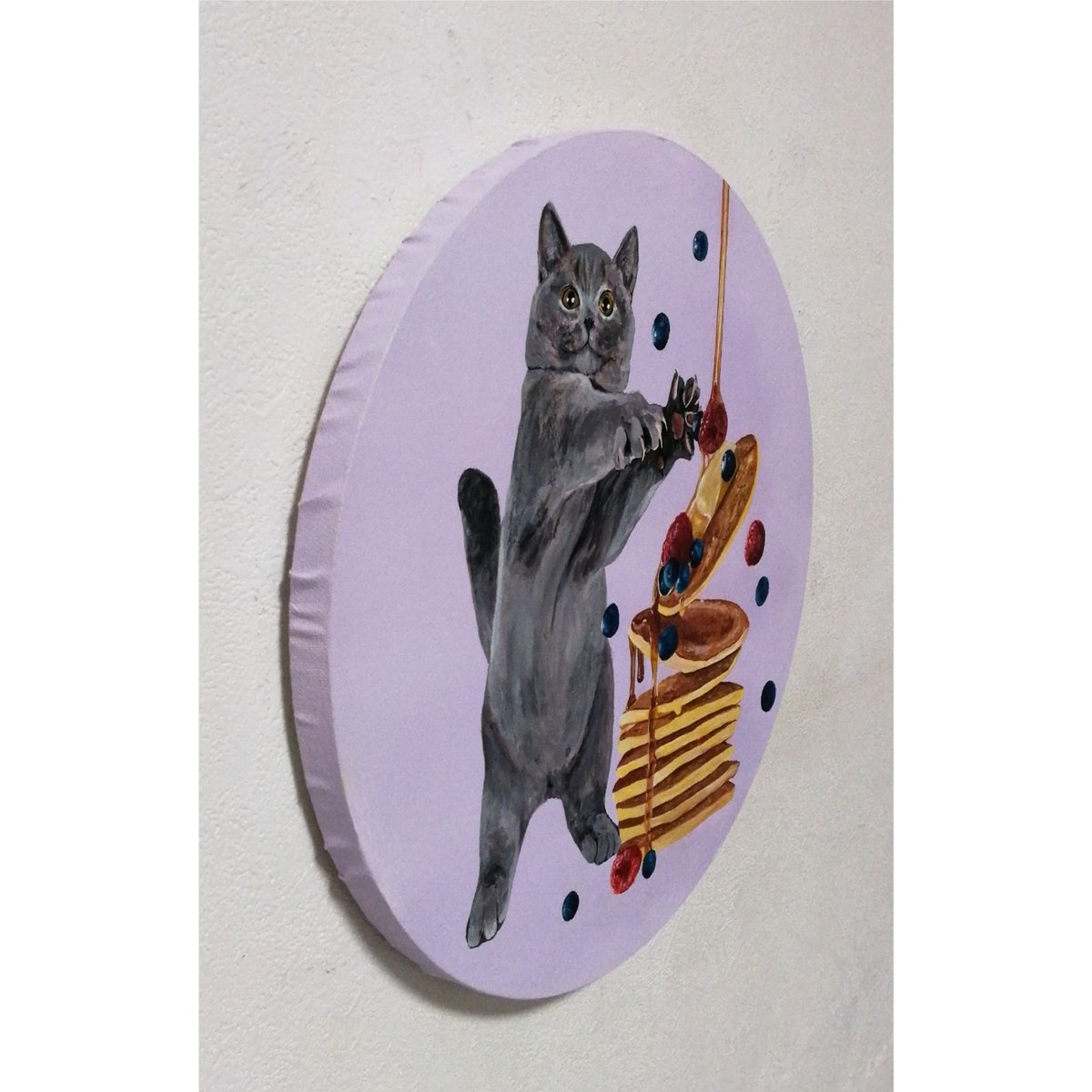 原画】猫とパンケーキ | Art Gallery