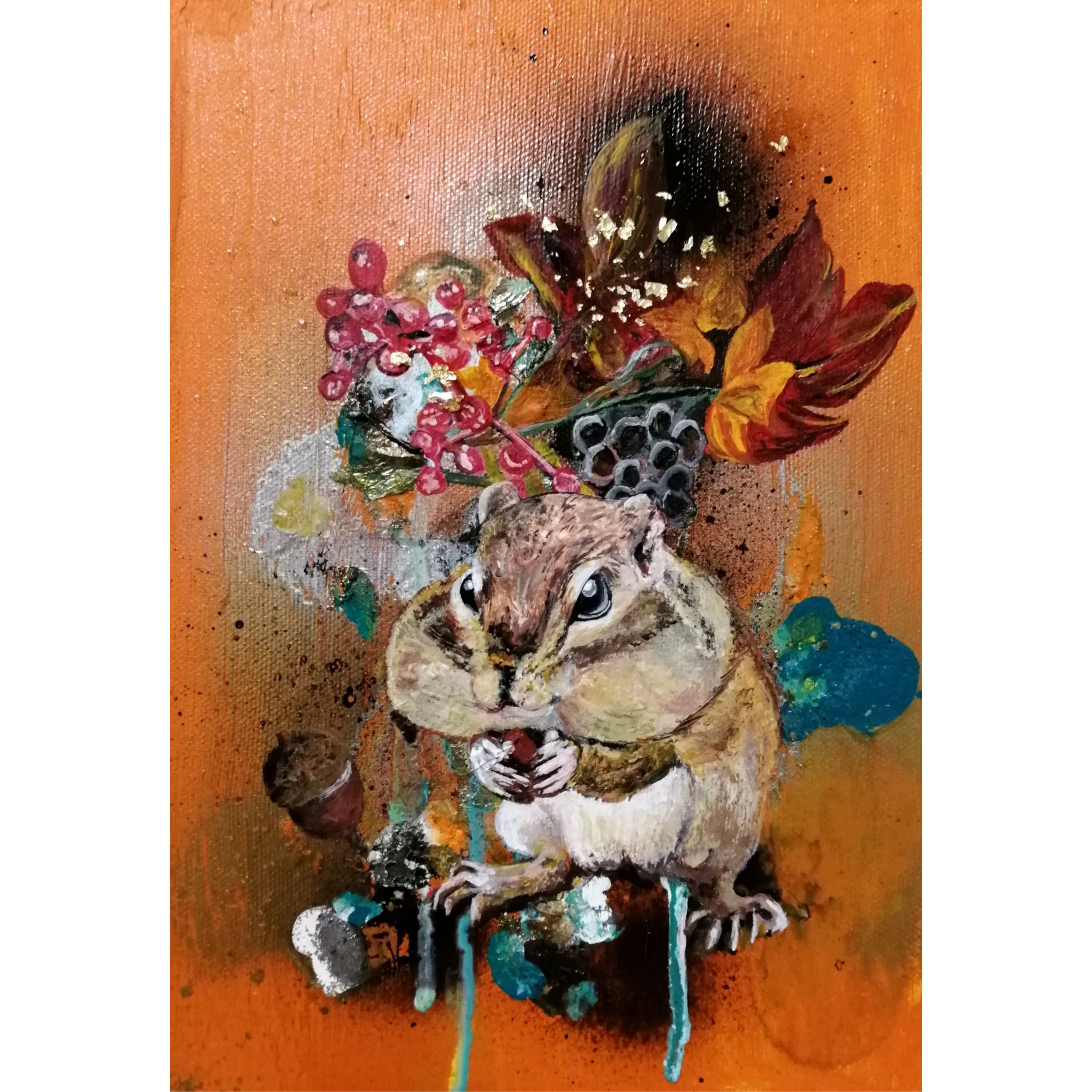 ポストカード】title「頬張るリス」 | Art Gallery