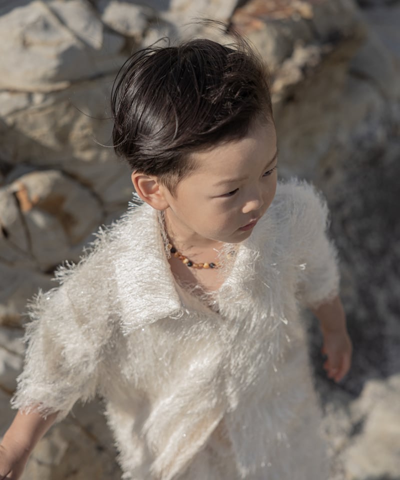 即納】plume shaggy kids shirt | mignon