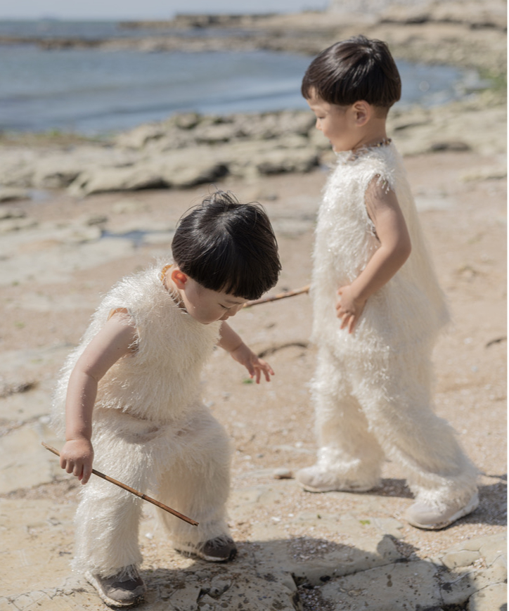 その他 Mignon plume shaggy kids tank pants6-12m Mignon plume shaggy kids tank pants6-12m