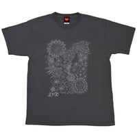【数量限定】＜再入荷分＞Summer Flower ピグメントTシャツ／ブラック