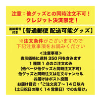 ！他グッズ同時注文不可！クレジットカード決済限定【普通郵便配送可能グッズ（1種類1点注文のみ）】送料込価格