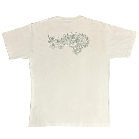 【数量限定】＜再入荷分＞Summer Flower ピグメントTシャツ／ナチュラル