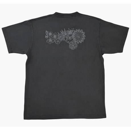 【数量限定】＜再入荷分＞Summer Flower ピグメントTシャツ／ブラック
