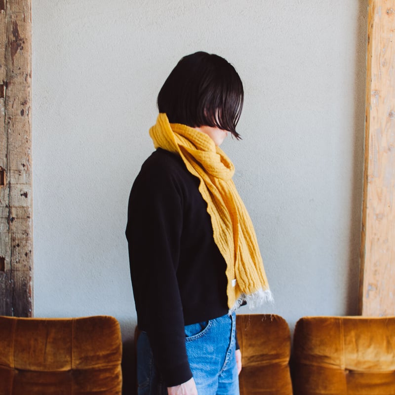 SARUYA HOSTEL オリジナル マフラー 黄色 | SARUYA HOSTEL