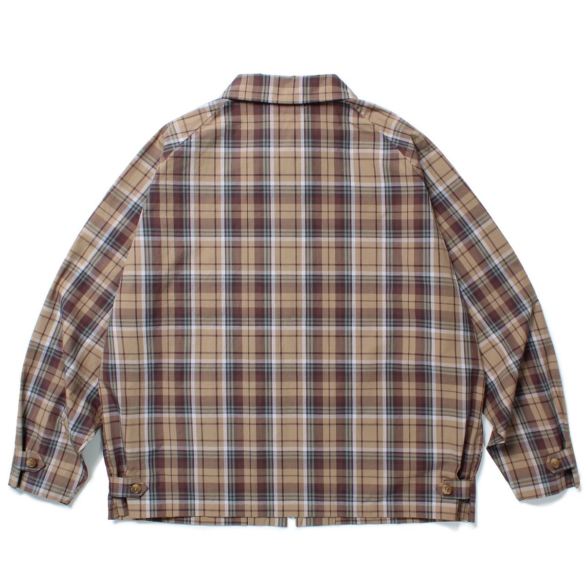 CABARET POVAL>Plaid Stain Shirt (Beige) | WIMO 