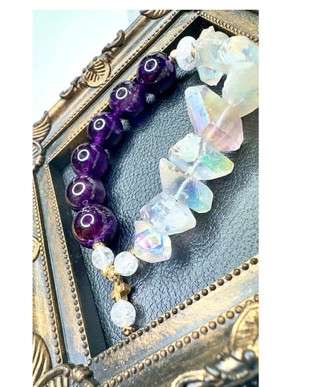 Amethyst × Titanium Crystal
