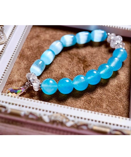 Selenite × Aquamarine