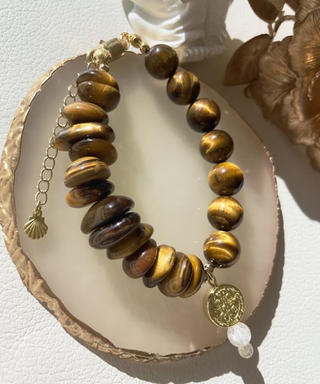 Tiger Eye × Tiger Eye  ブレスレット
