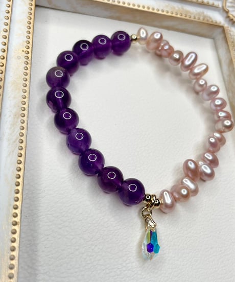 amethyst ×  pearl
