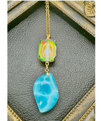 ゴールデンヒーラーレムリアンシード × vintage glass （限定1