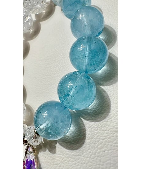 High Quality Aquamarine × Crack Quartz （限定１本）