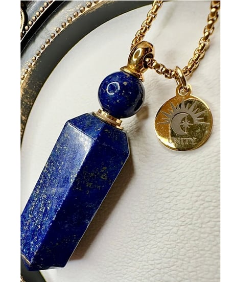 Lapis Lazuli Bottle Pendant Neckl