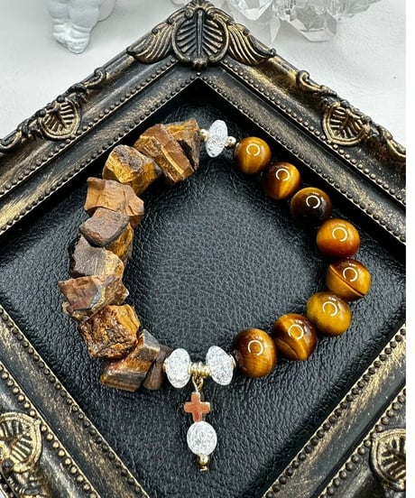 Raw Tiger Eye × Tiger Eye