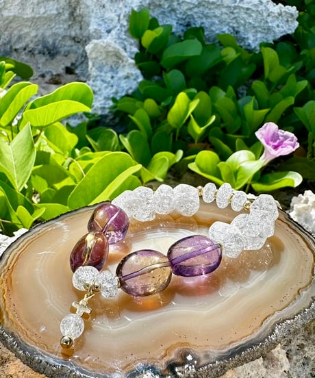 Ametrine × Crackle Quartz　(数本限定）