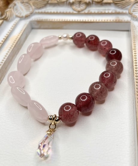 strawberry quartz×Rose quartz