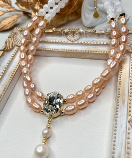 Pearl necklace（pink）