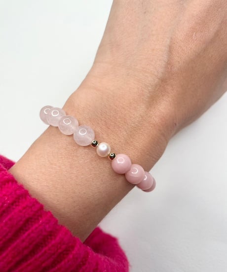 pink opal×rose quartz