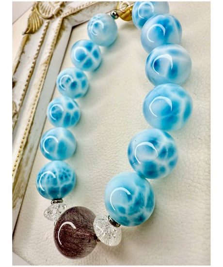 High Quality Larimar × High Quality Super Seven × High Quality Golden Rutile Quartz （限定１本）