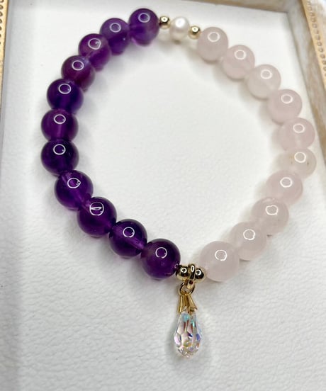 Amethyst × Rose quartz