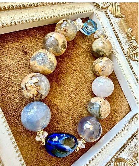 High Quality Blue Sapphire × High Quality Blue Topaz × Blue Chalcedony （限定）
