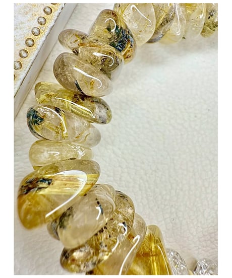 Golden Rutile Quartz × Smoky Quartz (限定数本）