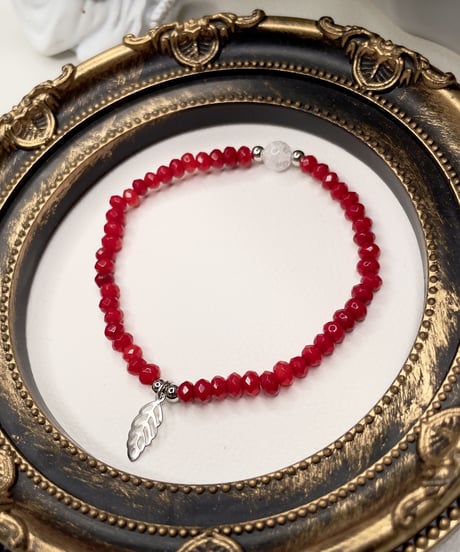 Red jade 2way  bracelet