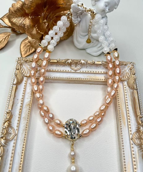 Pearl necklace（pink）