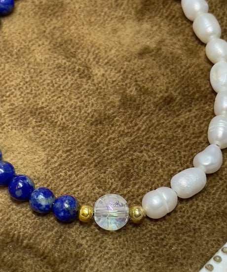lapis lazuli×Freshwater pearl