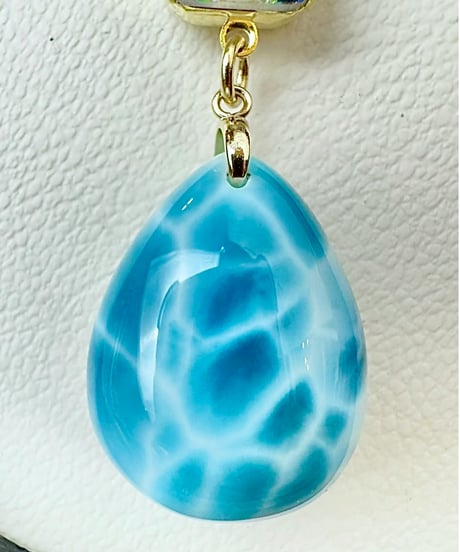 High Quality Larimar × vintage glass（限定１本）