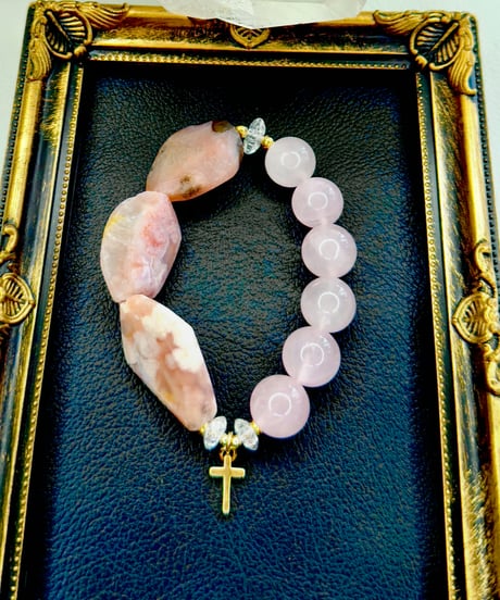 Sakura Flower Agate × Rosequartz