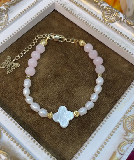 rose quartz× Freshwater pearl ×shell