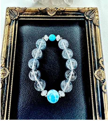 High Quality Blue Rutile Quartz × High Quality Larimar (限定１本)