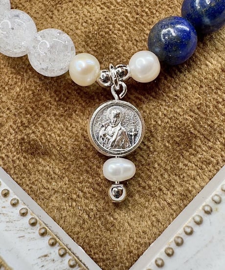 Lapis Lazuli × Crackle Quartz