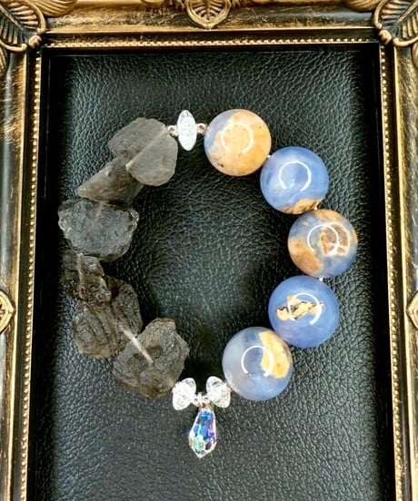 Blue Chalcedony × Agni Manitite